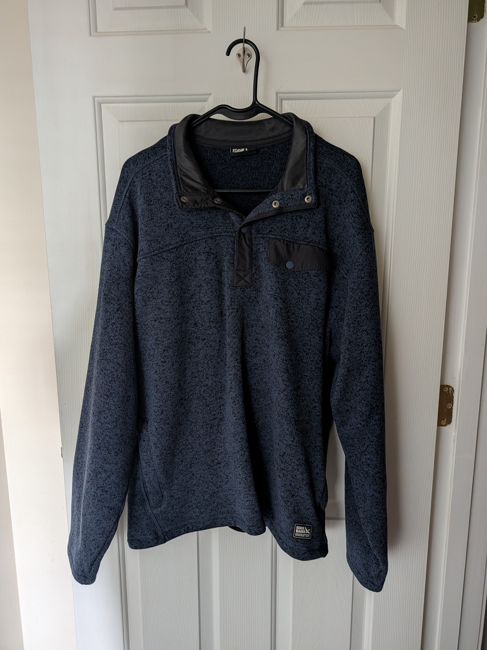 Eddie Bauer Men's Fleece Pullover Blue XL
